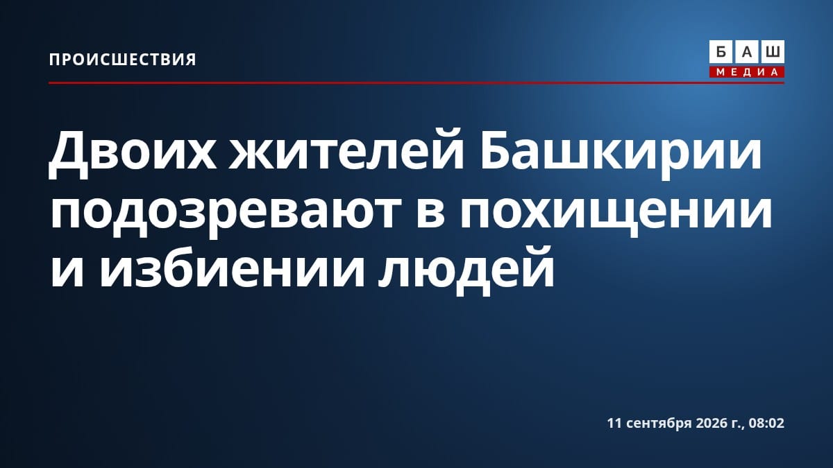Двоих жителей Башкирии подозревают в похищении и избиении людей