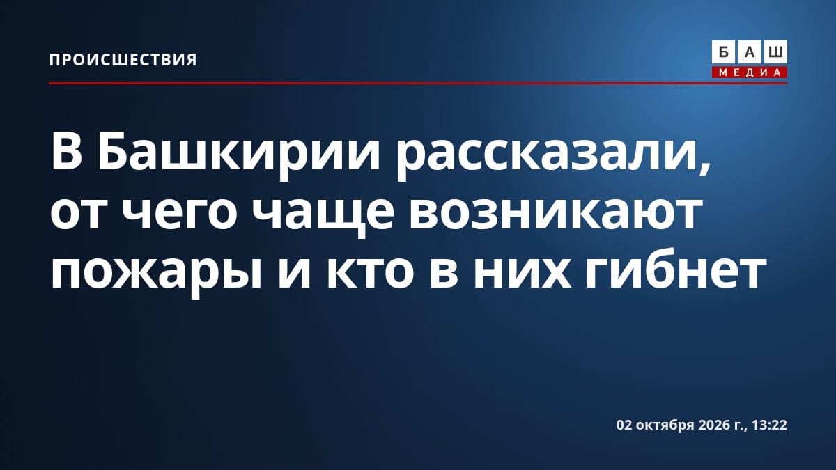 В Башкирии рассказали, от чего чаще возникают пожары и кто в них гибнет