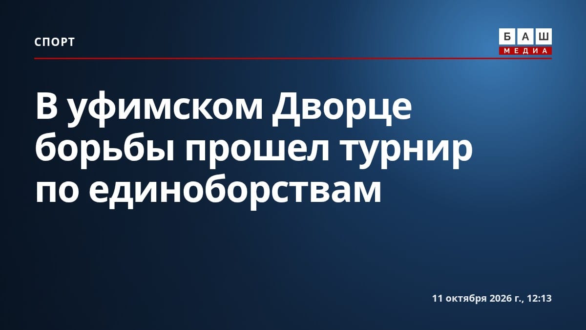 В уфимском Дворце борьбы прошел турнир по единоборствам