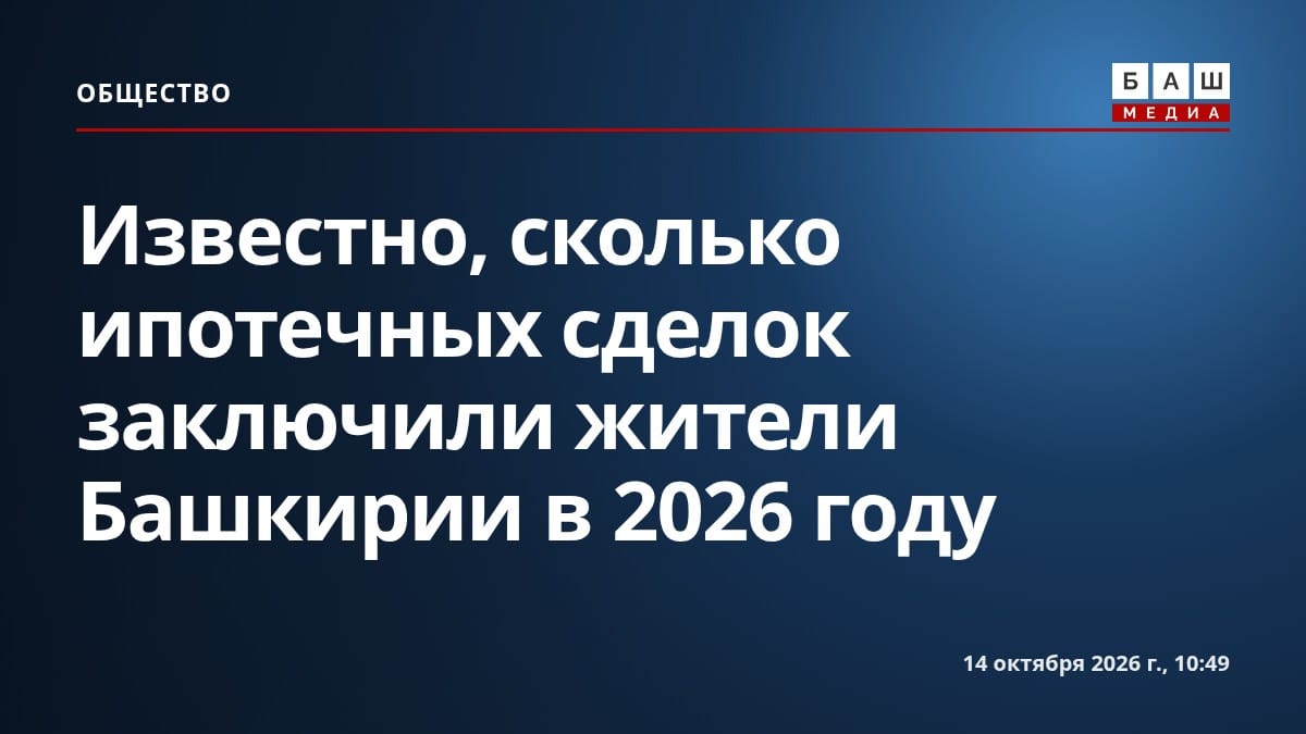 Известно, сколько ипотечных сделок заключили жители Башкирии в 2026 году