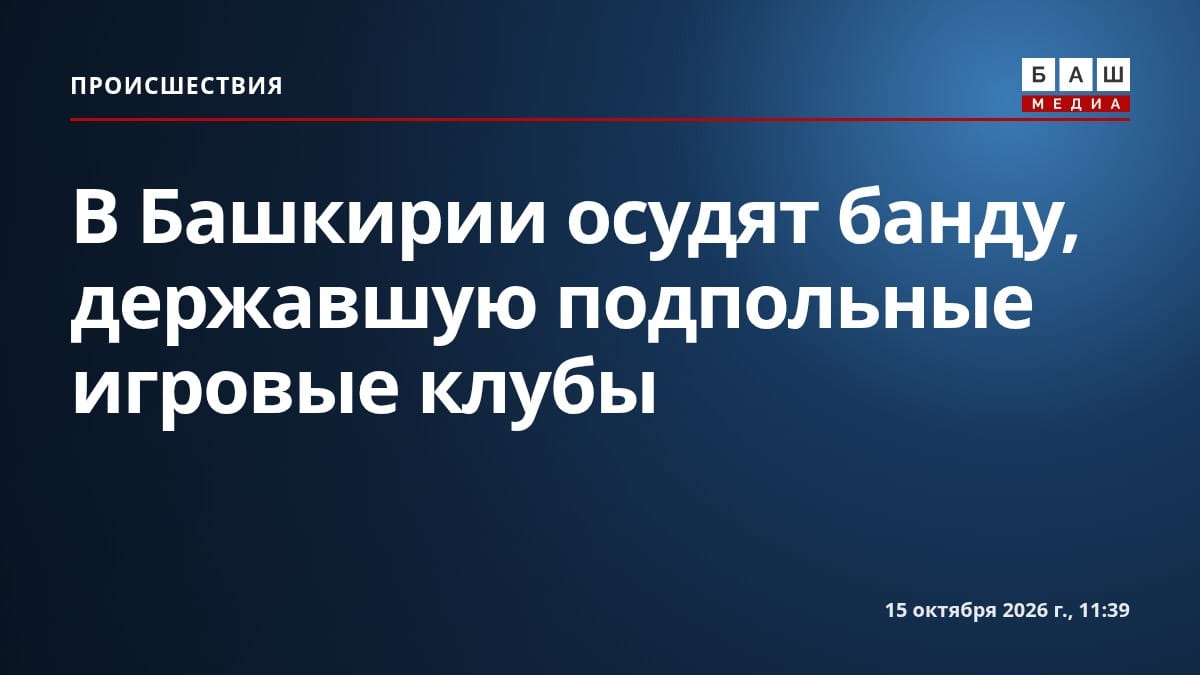В Башкирии осудят банду, державшую подпольные игровые клубы