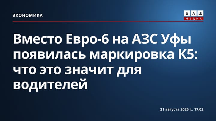 Вместо Евро-6 на АЗС Уфы появилась маркировка К5: что это значит для водителей
