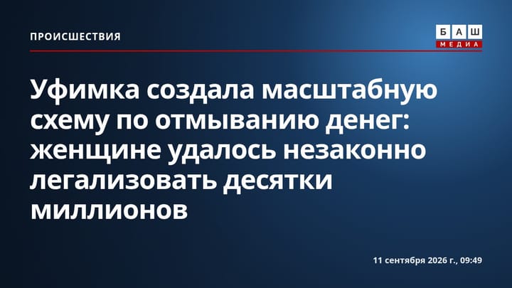 Уфимка создала масштабную схему по отмыванию денег: женщине удалось незаконно легализовать десятки миллионов