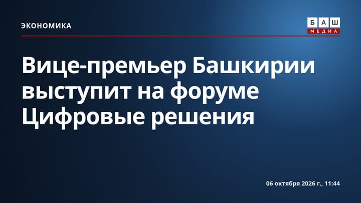 Вице-премьер Башкирии выступит на форуме Цифровые решения