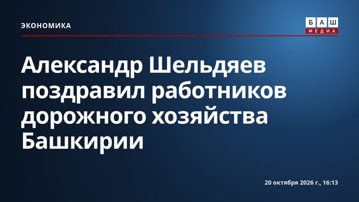 Александр Шельдяев поздравил работников дорожного хозяйства Башкирии