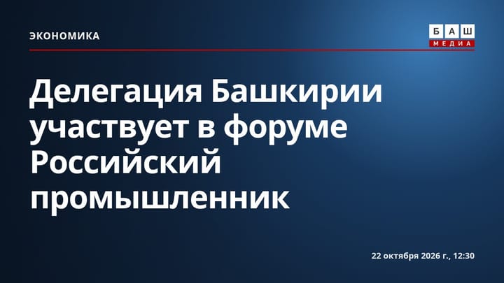 Делегация Башкирии участвует в форуме Российский промышленник