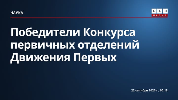 Победители Конкурса первичных отделений Движения Первых
