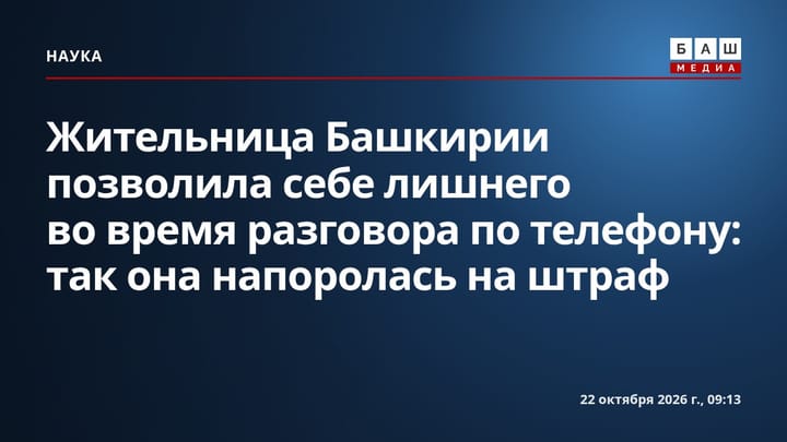 Жительница Башкирии позволила себе лишнего во время разговора по телефону: так она напоролась на штраф