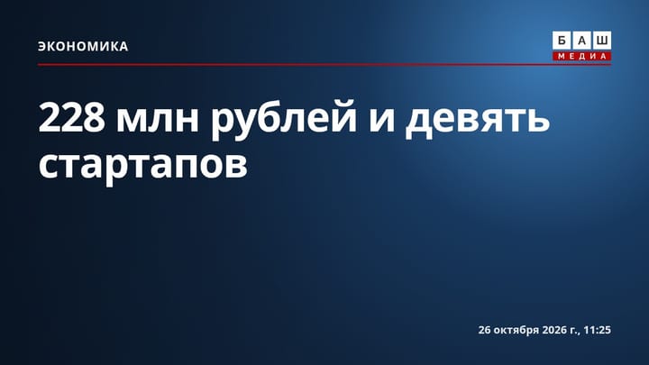 228 млн рублей и девять стартапов